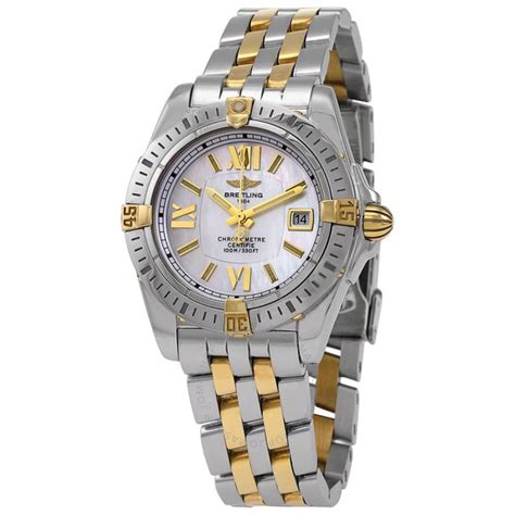 Breitling Cockpit Quartz Ladies 18kt Yellow Gold and  